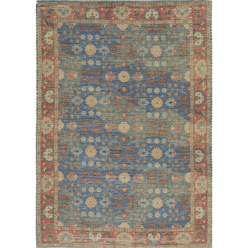 KAS 2227 Morris 3 Ft. 3 In. X 5 Ft. 3 In. Rectangle Rug in Blue/Red
